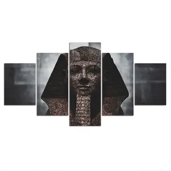 Plakat Platna Slike Modularni Soba Dekor 5 Kos Egiptovske kulture Sliko Wall Art Uokvirjena HD Fotografij Doma Dekor