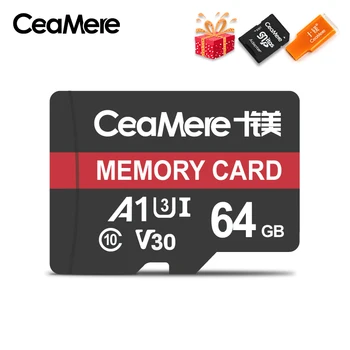 CeaMere Micro SD Kartico Class10 UHS-1 8 GB Class 6 16GB/32GB U1 64GB/128GB/256GB U3 Pomnilniške Kartice Flash Pomnilnika, Microsd za Pametni telefon