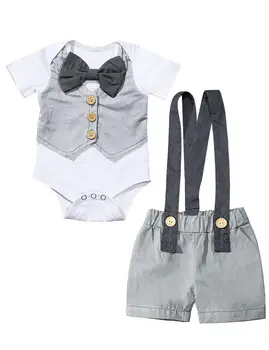 0-24M Malčka Otroci Baby Boy Oblačila, ki Lok Novorojenega Dojenčka Bddysuit Vrhovi Trak Hlače, Bombaž 2pcs Priložnostne Obleke Oblačila