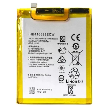 3550 mAh Baterijo Telefona Huawei HB416683ECW za Nexus 6P Visoke Kakovosti Zamenjava Bateria Baterije za ponovno Polnjenje