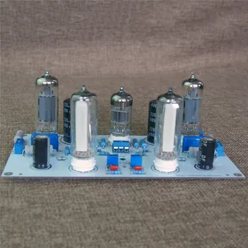 HI-fi Stereo Vakuumske Cevi Ojačevalnik Ojačevalnik PCB 6E2 Indikator Nivoja Golimi Odbor DIY Komplet 6N2/6N1+6P1 3W*2