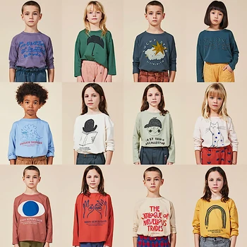 Ins 2020 Bobo Otroci T-Shirt Dekleta Fantje Majice Fant Za Dekle Baby Tshirt Risanka Tee Enfant T Shirt Smešno Otroci Oblačila