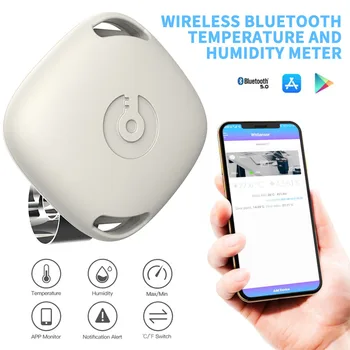 Smart Bluetooth 5.0 Brezžični Termometer, Higrometer Zraku, Detektor V/Zunanja Temperatura, Vlažnost Meter Opozorila Za Android/IOS 50M