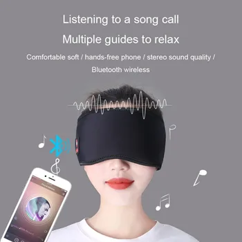 Vroče Brezžični Spanja Oči Masko Bluetooth 5.0 3D Stereo Spalna Oči Kritje Odtenki Podpira Prostoročno Klicanje Glasbe Blackout Očala