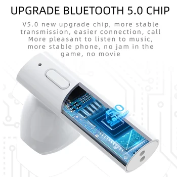 M6 PLUS TWS Slušalke Bluetooth Brezžične Šport Čepkov HI-fi Zvok Merjenja Temperature Za Huawei Iphone Xiaomi Glasbo, Slušalke