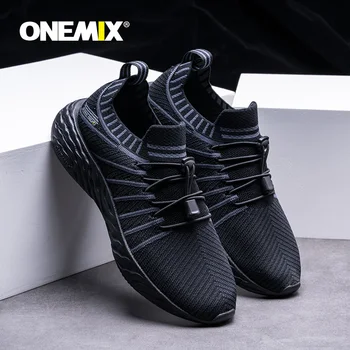 ONEMIX 2021 Superge za Moške Nepremočljiva Dihanje Prebijanje Usposabljanje Moški Prostem Anti-Slip Treking Športni Čevlji zapatillas pot