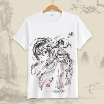 Anime Bungou potepuške pse T Shirt Chuuya Nakahara T-Shirt Kratek Rokav Tee Majica Moški Ženske Bombaž Tshirt