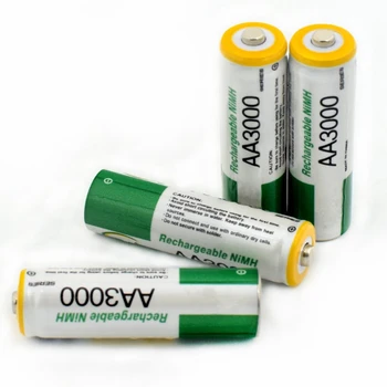 6pcs/veliko 1,2 V AA Baterija za ponovno Polnjenje Visoka Moč, Visoko Gostoto 3000mAh AA Polnilne NiMH Baterije za Otroke, Igrače Baterije