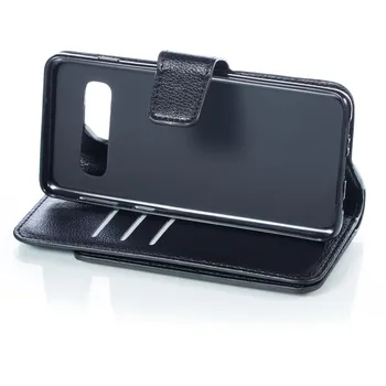 Usnjena torbica Za Samsung Galaxy S7 Rob S8 S9 S10 Plus S10E Opomba 9 8 Flip Kartice Denarnice Pokrov Magneta Poslovni Telefon Primeru Coque