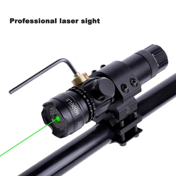 Lov Taktično Zelena Pika Laser Pogled Nastavljiv Preklop 532nm Gori Laserski kazalnik Puško, Pištolo Področje s Točko Lazer za Lov