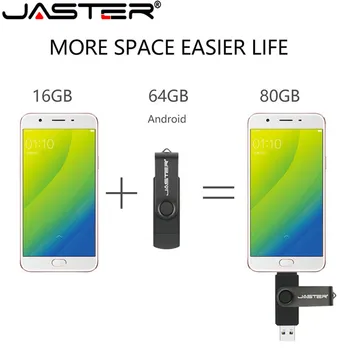 JASTER Vroče Prodaje 4GB 8gb 16gb 32gb USB 2.0 Flash Drive Pametni mobilni dvojna vrata OTG dvojno pen drive pendrive memory stick