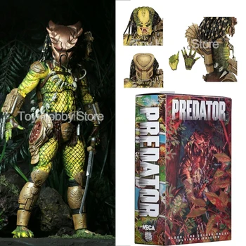 NECA Predator Starejših Predator Zlato Kenner Vodja Klana Glavni Ukrep Slika Zbirka Model Igrača 20 cm