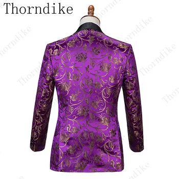 Thorndike Moda Za Moške Obleke 3 Kos Slim Fit Najboljše Moške Obleke, Poročni Ženina Tuxedos Prom Stranka Obleko Moški Jopič(Suknjič+Hlače+Telovnik)