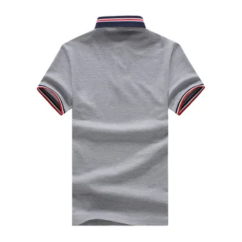 Britansko zastavo Nove Modne blagovne Znamke Moški Polo majica Trdne Barve, Kratek Rokav, Slim Fit Majica Cotton polo Moški