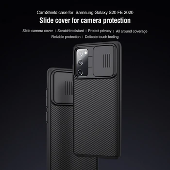 Za Samsung Galaxy S20 FE Primeru Nillkin CamShield Primeru Slim Stran Kamere zaščitni Pokrov Za Samsung S20 Fan Edition 5G Primeru