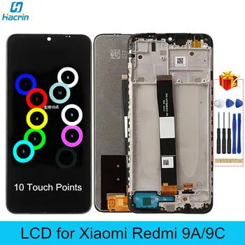 LCD za Redmi 9A 9C Original LCD-Zaslon z Okvirjem 10 Točk na Zaslonu na Dotik Zamenjava za Xiaomi Redmi 9a 9c 9 a c Globalni LCD