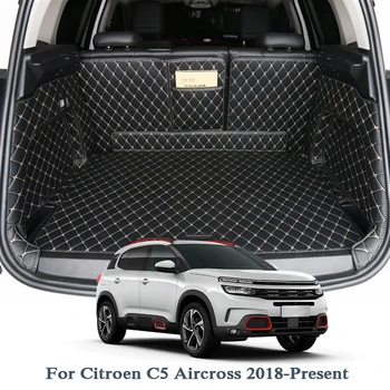 Za Citroen C5 Aircross 2018-Danes Avto Talna Obloga Usnje Pladenj Preprogo Tovora Linijskih Po Meri Auto Trunk Mat Preprogo Notranje Preproge