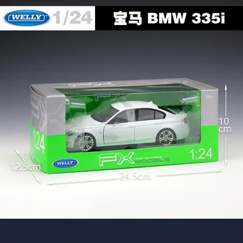 WELLY 1:24 Visoke Simulacije Klasične Diecast Vozila BMW 335i/535i Kovinske Zlitine Model Avtomobila Za Otroke Darilo Igrača Avto Zbiranje