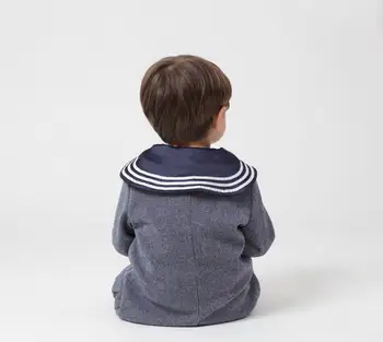 Otroci Španski Kompleti Oblačil Za Dojenčka Britanski Retro Mornarice Otrok Fantje Vrhovi Hlače Oblačila, Ki Malček Fant Pomlad Zima Obleko