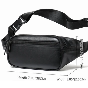 WESTAL pasu vrečko moških pasu vrečko za moške pravega usnja ramenski pasovi za torbe majhen telefon pasu pasu vrečko potovalna torbica, torbe 7310