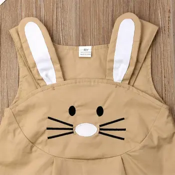 Emmababy 2019 Nove Blagovne Znamke Baby Toddler Dekle Velikonočni Stranka Obleko Oblačila Zajec Ušesa Obleko Obleke