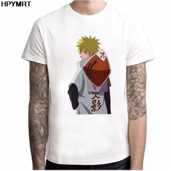 Naruto Kul T Shirt Nove Unisex Japonski Anime Tshirt Street Nositi Poleti Velikosti Kratek Rokav T-shirt za Moške Prevelik Tees