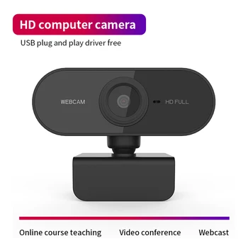 1080P HD Spletna Kamera Webcam, USB Auto Fokus, Video Klic z Mic za Prenosni računalnik PC Računalnik Za Video Konference, Netmeeting