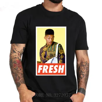 Fresh Prince of Bel Air MAJICA s kratkimi rokavi TOP BO SMITH 90 Bombaža, Kratek Rokav, O-Vrat Vrhovi Tee hombre camiseta Preprost T-shirt