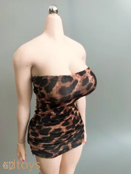 1/6 Trendy seksi leopard cev vrh obleko, ki je primerna za gumirane ženski vojaki na zalogi