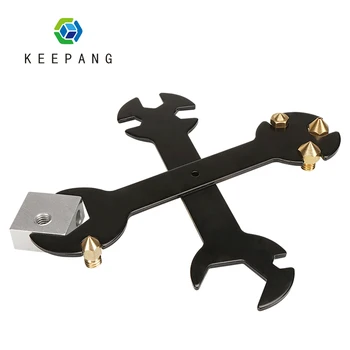 Keepang 10pcs/veliko Jekla Ključ 5 V 1 Klešče za Bivanje Namestitev Zamenjava Orodje Za 3D Tiskalnik Deli E3D MK8 MK10 Šoba Blok
