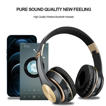 Auriculares Diadema 3D Stereo Slušalke Bluetooth Podpira TF Kartice Za Igralne Video Slušalke Z Dobro Kakovost Zvoka Zvočnik