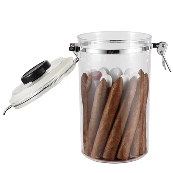 Pregledna Cigar Primeru Kozarec, Plastični Prenosni Cigar Humidor Cevi Visoke Zmogljivosti Humidor Polje W Cigar Vlažilnik Dodatki