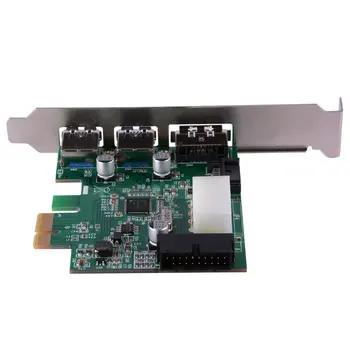 PCIe Dvojni USB 3.0 & 1 Port Power eSATA Širitev Kartico Controller Hub kartica z Notranji 19-Pin Priključek Za Namizni RAČUNALNIK