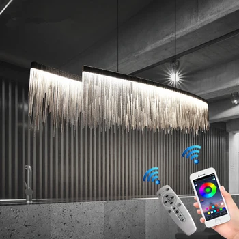 Daljinsko Bluetooth Zatemniti Barvno Spreminjajoče se Svetlobe Stropni Lestenec Lučka mansarda razsvetljave v zaprtih prostorih za Kuhinjo stalnica