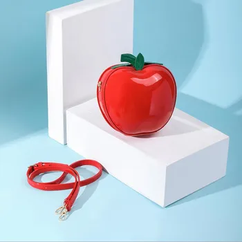 ITA vrečko apple pregleden lepe čokoladne barve poletje vrečko novo-ramo messenger majhno vrečko ustvarjalno obliko apple vrečko
