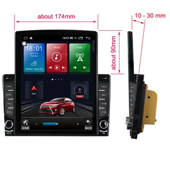 Tesla Zaslon Android 10 Za Nissan Juke 2010 2011 2012 2013 Avto Multimedijski Predvajalnik, Audio stereo Radio GPS Navi Vodja Enote