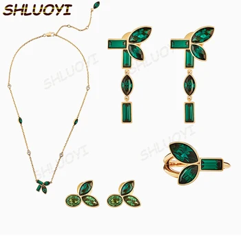 SWA 2020 modni nakit 1:1 lepe bambusa perforirano Zelena Ogrlica za dekle rojstni dan posla romantično darilo