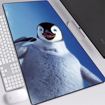 Živali Pingvin Natisnjeni Mouse Pad Srčkan Desk Predpražniki z Naravnimi Softy Gume Zaklepanje Rob Blazine za Laptop PC Miši Igralne Preproge