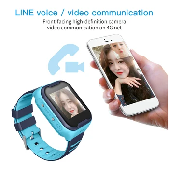 Otrok je Pametno Gledati Otroci Z GPS Ure Povezan Smartwatch Fitnes Vodotesna Ura S Slušalkami Tracker Zapestnica