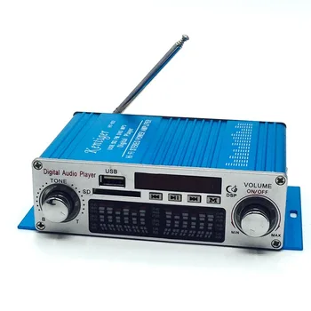 Kentiger NN-602 Z 12V5A Napajalnik+Avdio Kabel+IR Nadzor Ojačevalnik Mini Prenosni LED Zaslon USB SD FM Predvajalnik Amp