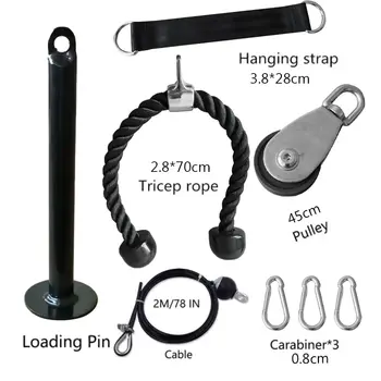 Fitnes DIY Telovadnici Škripec Kabel Pralni pritrdilni Sistem, Nakladanje Pin Dviganje Vaja Roko Biceps, Triceps Roko in Opremo za Usposabljanje