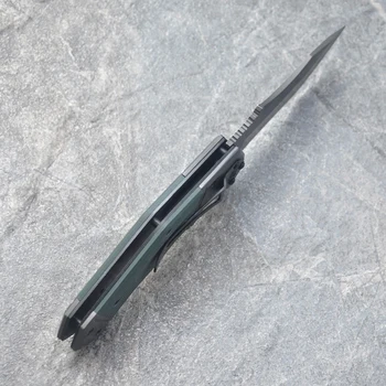 Visoka Kakovost Folding Nož Rezilo Gume Ročaj Kroglični Ležaj Taktično Preživetje Kampiranje Noži Na Prostem Paketni Folding Nož Orodja