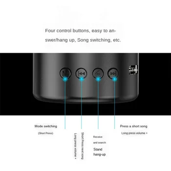 Brezžični Bluetooth Zvočnik Prenosni HD Prostem Nepremočljiva Stereo Zvok Stolpec Subwoofer zvočnik (Mini Zvočnik, Podpira MP3,WMA,WAV,APE