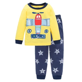 2019 Fantje pajama nastavite pižame otroci Pižame koszula nocna Traktor Avto nightgown enfant otroške pižame stich Risanka Raketa Oblačila