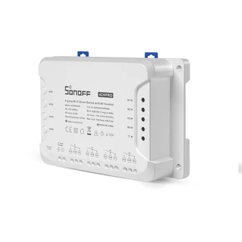 Sonoff 4CHPROR3 4 Banda 433Mhz RF Smart Stikalo za Podporo Sponka samozapiralni Inching 3 Delovnih Načini prek eWeLink APP Alexa IFTTT