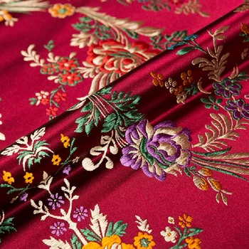 Cvet tkanine brocade jacquardske vzorec tkanine za šivanje cheongsam in kimono material za DIY