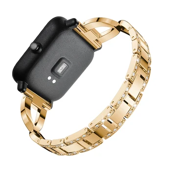 20 mm Watchband Trak za Xiaomi Huami Amazfit GTS /Bip Lite Mladi iz Nerjavečega Jekla, Zlitine manžeta Pametno Gledati Zapestnica Correa