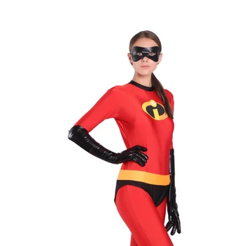 Otroci Odraslim Incredibles Cosplay Kostume Družino Incredibles Spandex Jumpsuits Karneval Superheroj Bodysuits za noč Čarovnic
