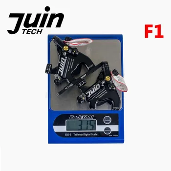 Juin Tech F1 ravno mount Disk Zavore hidravlične kaliper rotorja 160 mm črto potegnite zavor MTB CX Cesti ultralahkimi, 315 g spredaj zadaj