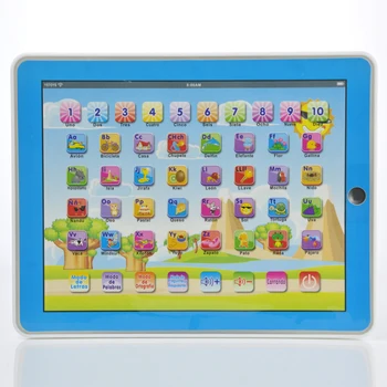 Španski Abeceda Otrok Tablet Točke Preberite na Dotik Omogočajo Laptop Compluter Izobraževalne Igrače Playmobel Podrobnosti za Otroke Darila